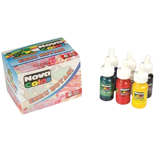Nova Color Ebru Boyası 30 Ml 6 Lı Takım Nc-238