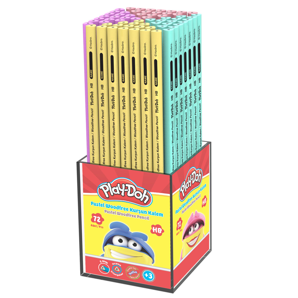 Play-Doh Kurşun Kalem Woodfree Pastel 72 Li Play-Kk021