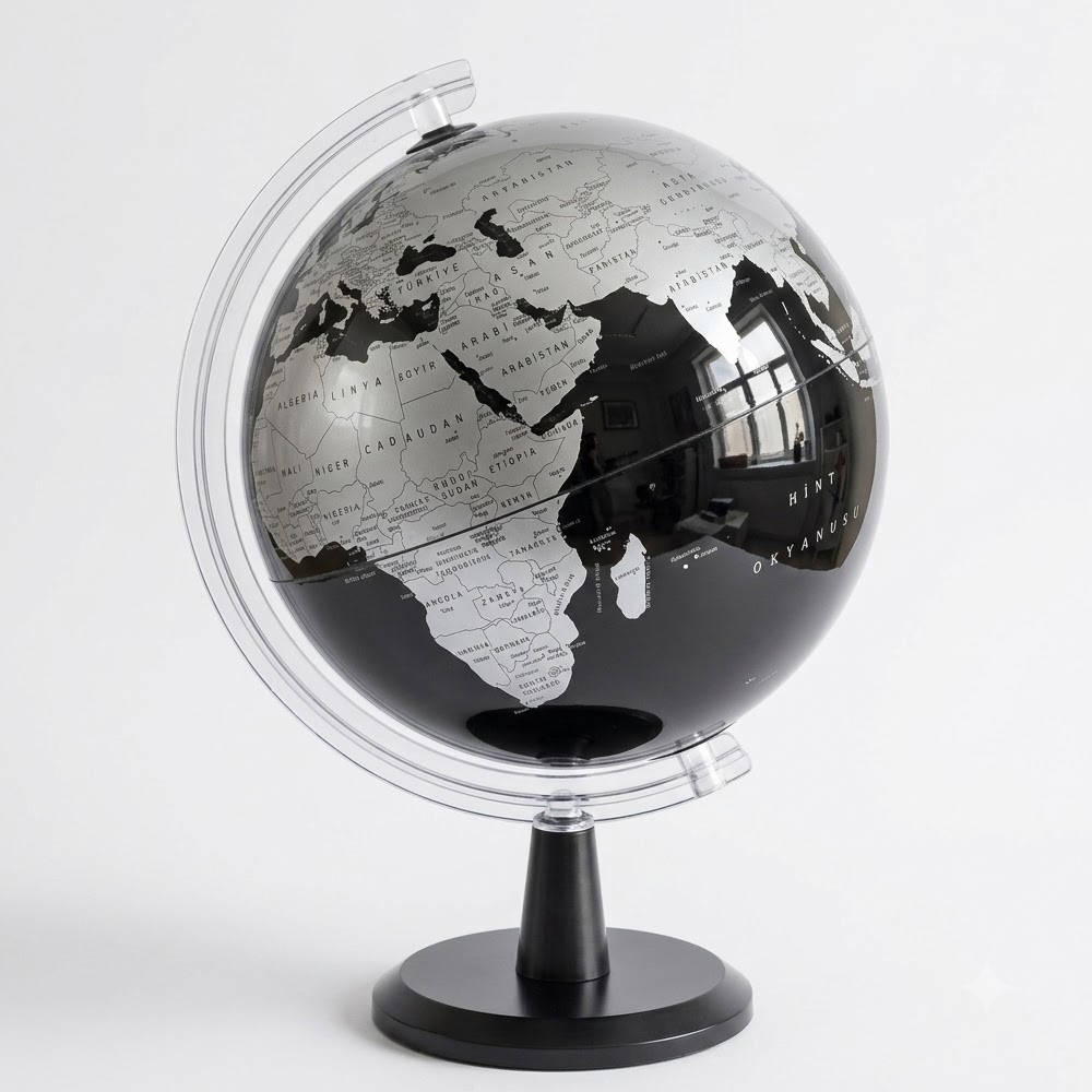 GÜRBÜZ KÜRE DA SİYAH PLASTİK 30 CM