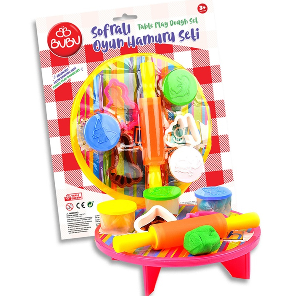 BU-BU OYUN HAMURU SETİ SOFRALI 3X15 GR BUBU-OH0002