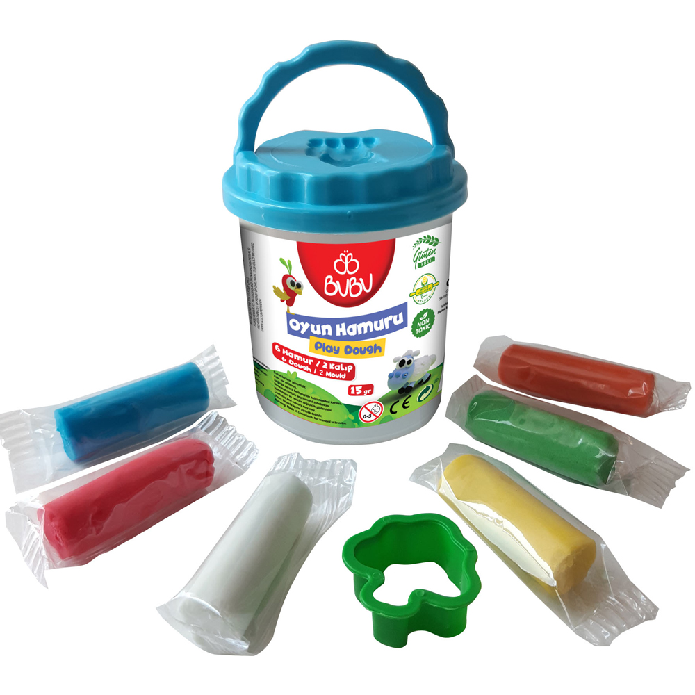 BU-BU KOVALI OYUN HAMURU SETİ (6X15GR.) BUBU-OH0001