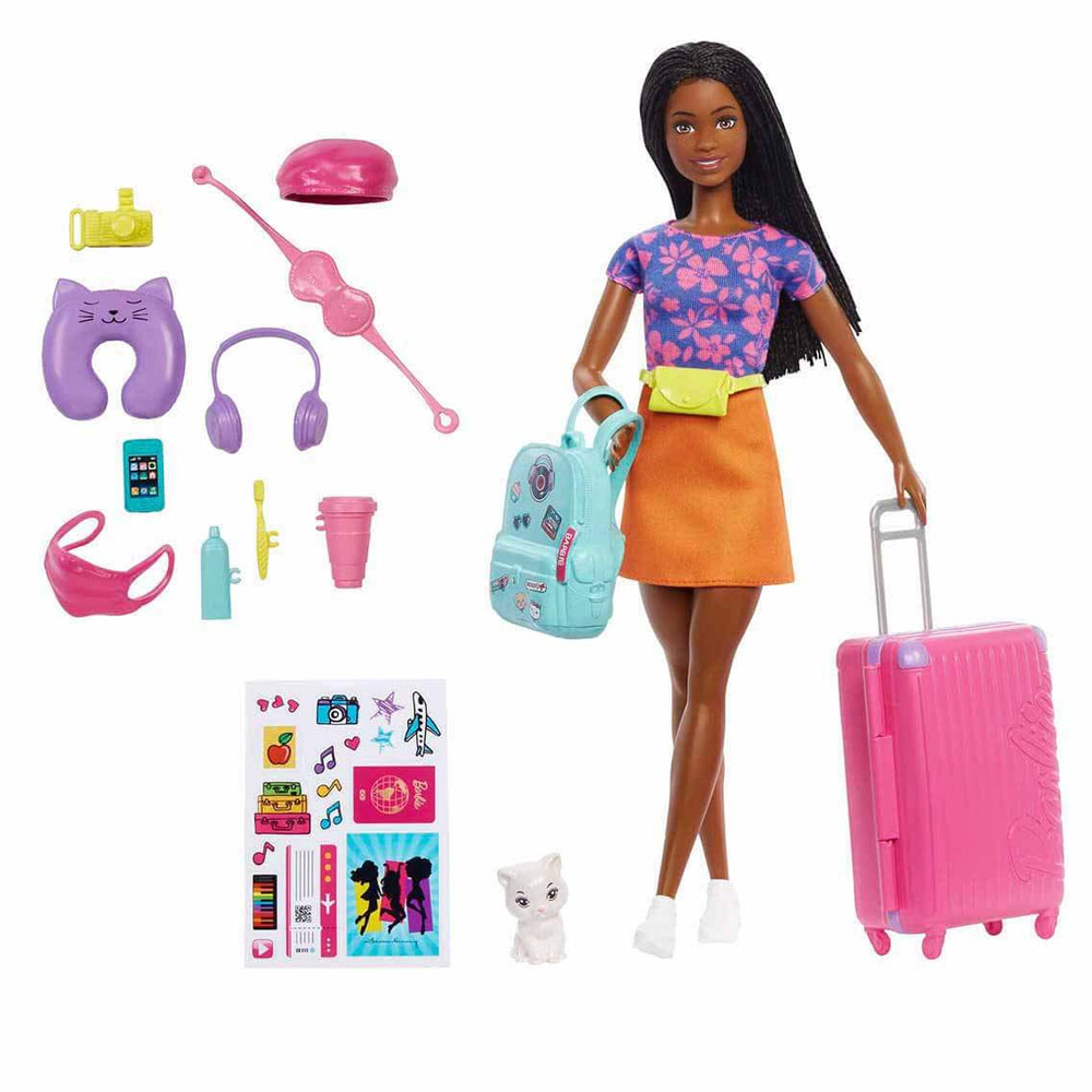 BARBİE BROOKLYN SEYAHATTE BEBEĞİ VE AKSESUARLARI HGX55