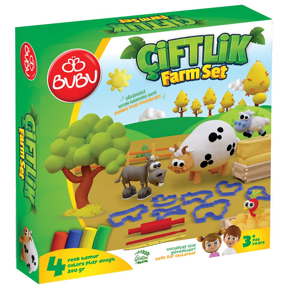 BU-BU OYUN HAMURU SETİ ÇİFTLİK (M) BUBU-OH0017
