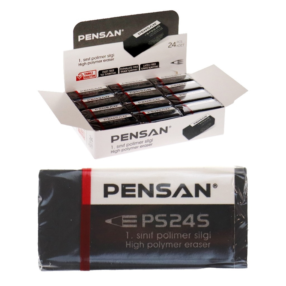 PENSAN SİLGİ SİYAH 24 LÜ PSS-24S