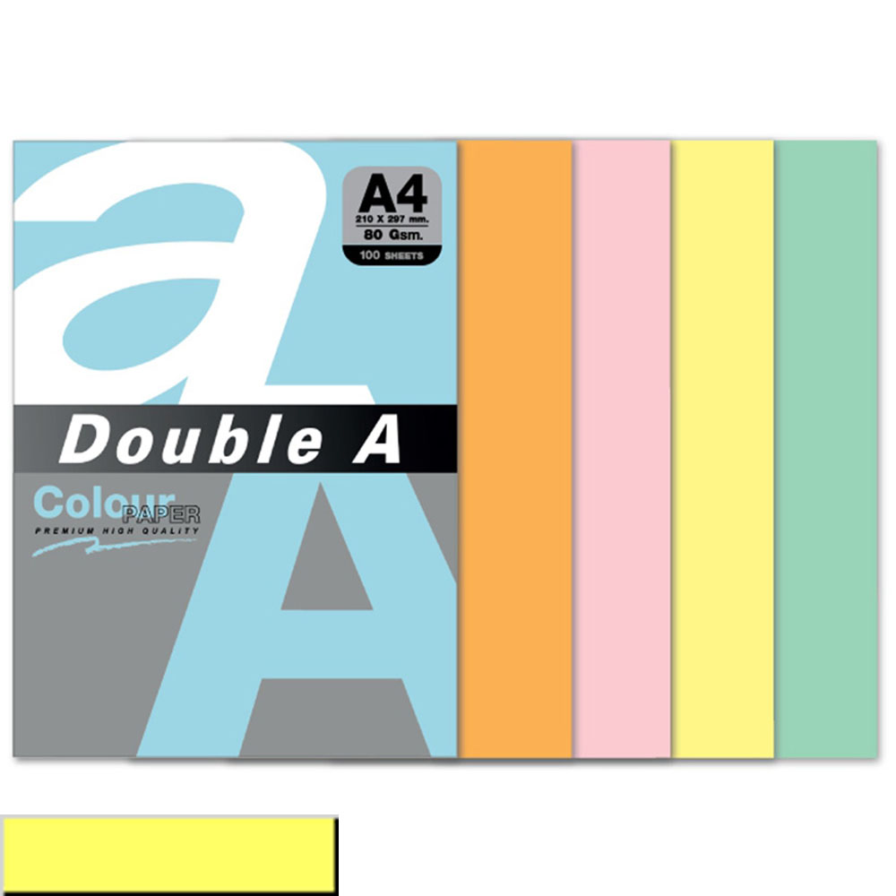 Double A Renkli Fotokopi Kağıdı 100 Lü A4 80 Gr Pastel Butter