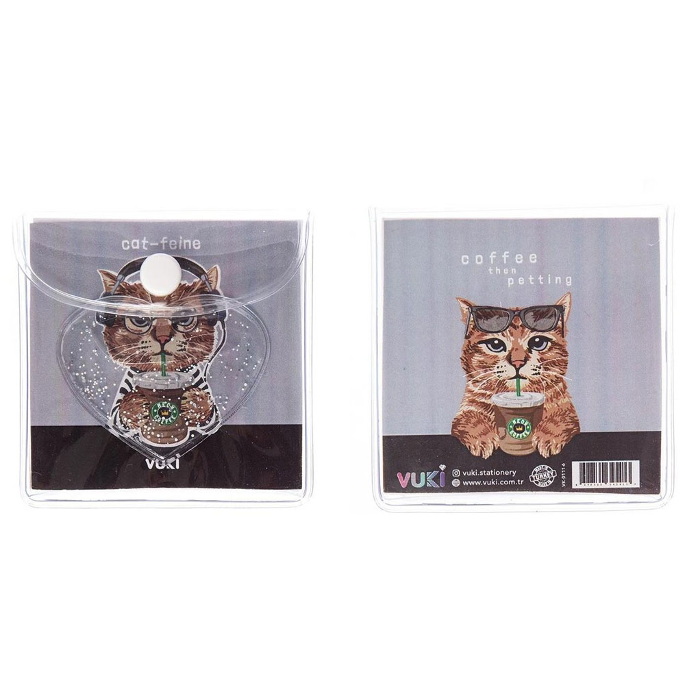 VUKİ KÜP BLOKNOT SİMLİ SULU 6,3X6,3 CM KEDİ-2 VK-0111-6