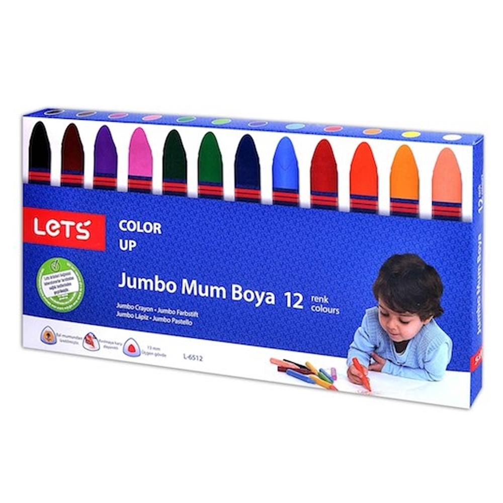 Lets Mum Boya Jumbo 12 Renk L-6512K