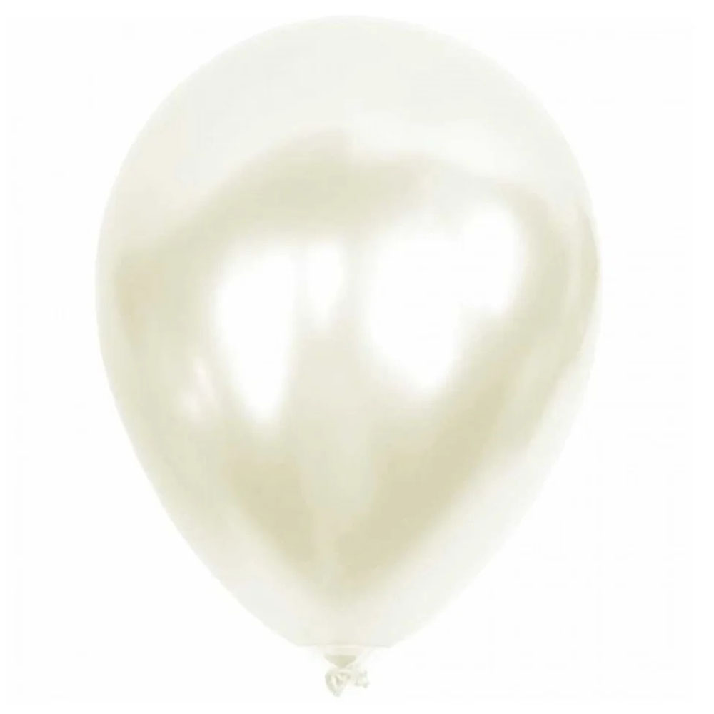 BALONEVİ BALON 12" METALİK BEYAZ 12 Lİ