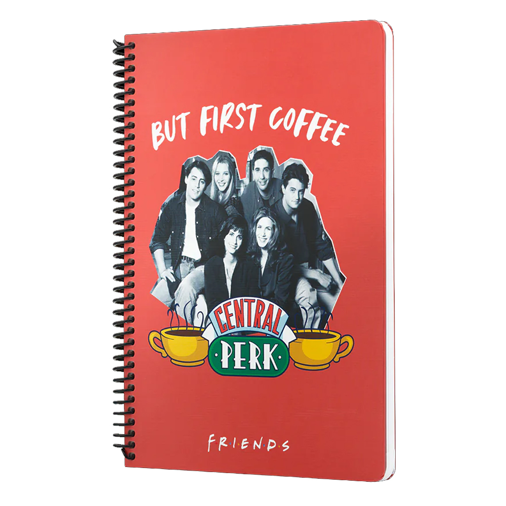 MABBELS SPİRALLİ DEFTER FRİENDS CENTRAL PERK BUT FİRST COFFEE KIRMIZI 80 YP 17X24 DFT-388456