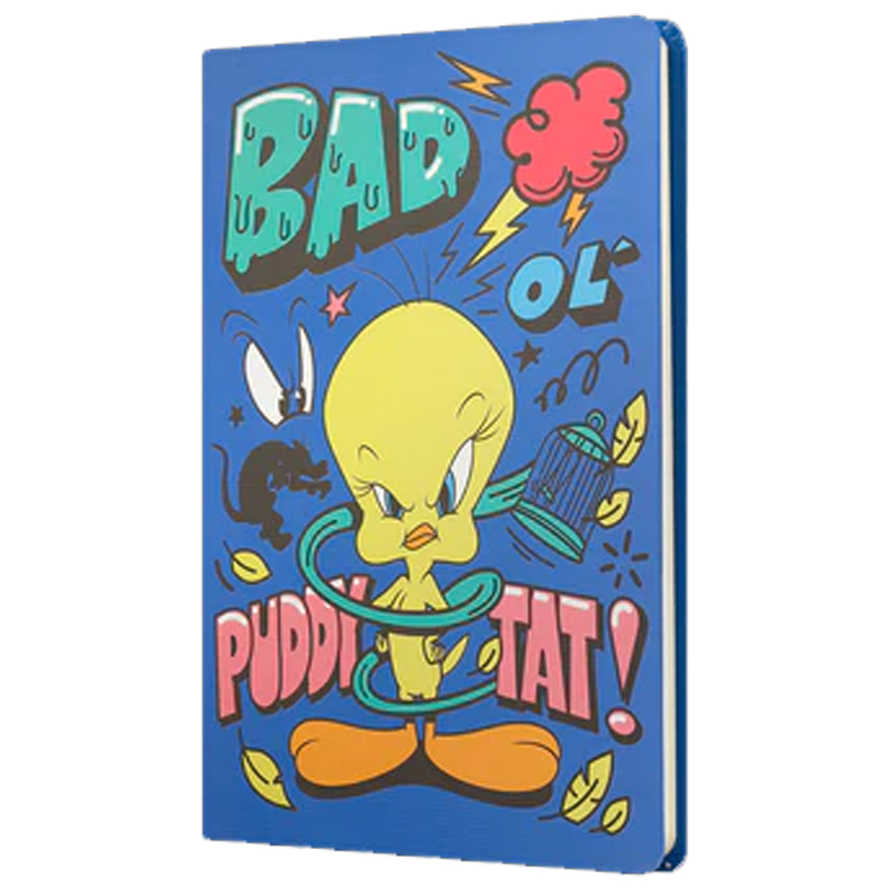 MABBELS SERT KAPAK BUTİK DEFTER TWEETY BAD PUDDY TAT MAVİ 80 YP 15X21 DFT-388128