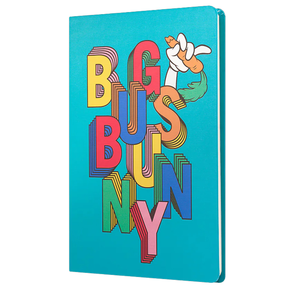 MABBELS SERT KAPAK BUTİK DEFTER LOONEY TUNES BUG BUNNY MAVİ 80 YP 15X21 DFT-388098