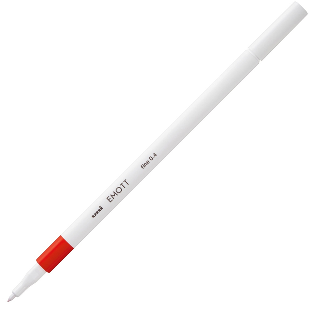 UNİ-BALL AKRİLİK UÇLU KALEM EMOTT 0.4 MM FİNE KIRMIZI