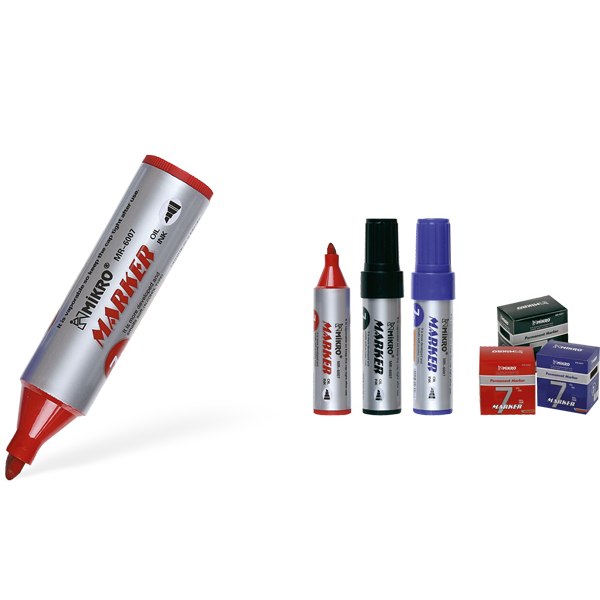 MİKRO MARKÖR PERMANENT JUMBO 7 MM KIRMIZI MR-6007