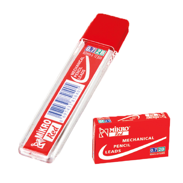 Mikro Min 2B 60 Mm 0.7 Mm Kırmızı - 24'lü Paket