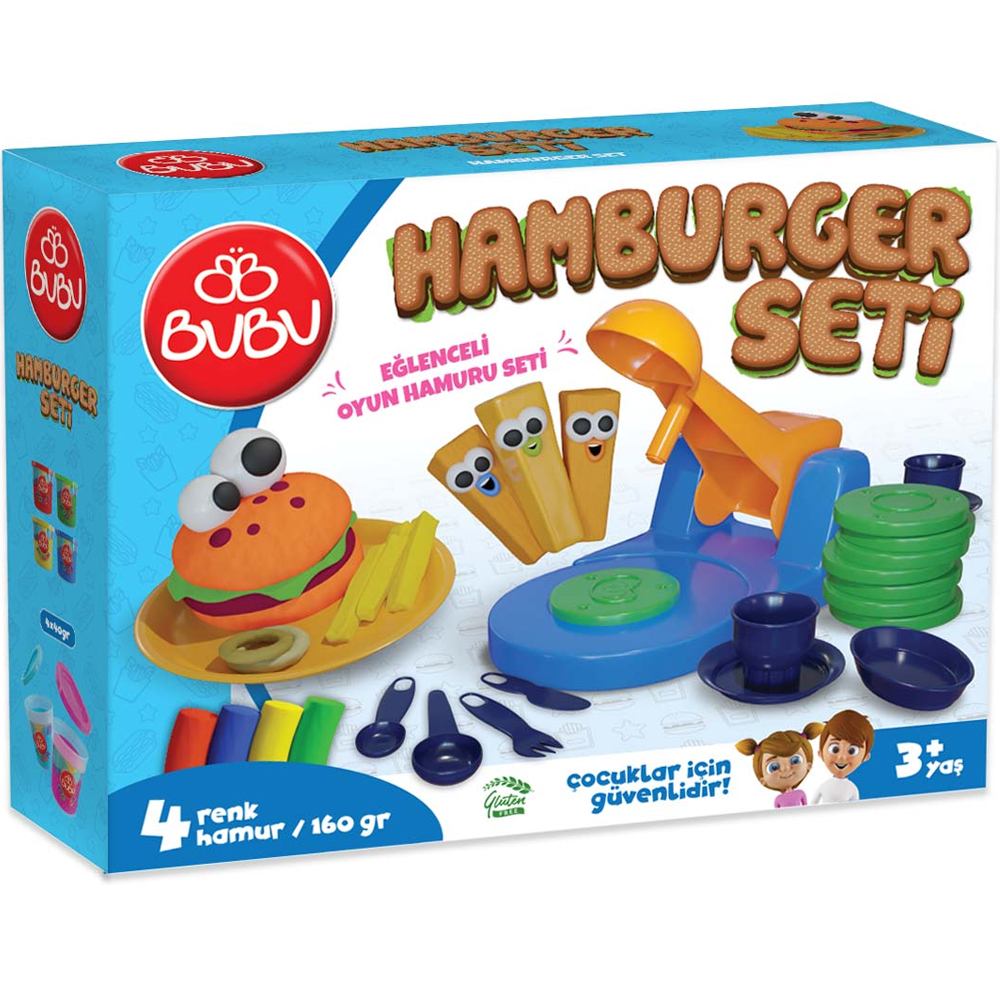 BU-BU OYUN HAMURU SETİ HAMBURGER (L) BUBU-OH0010