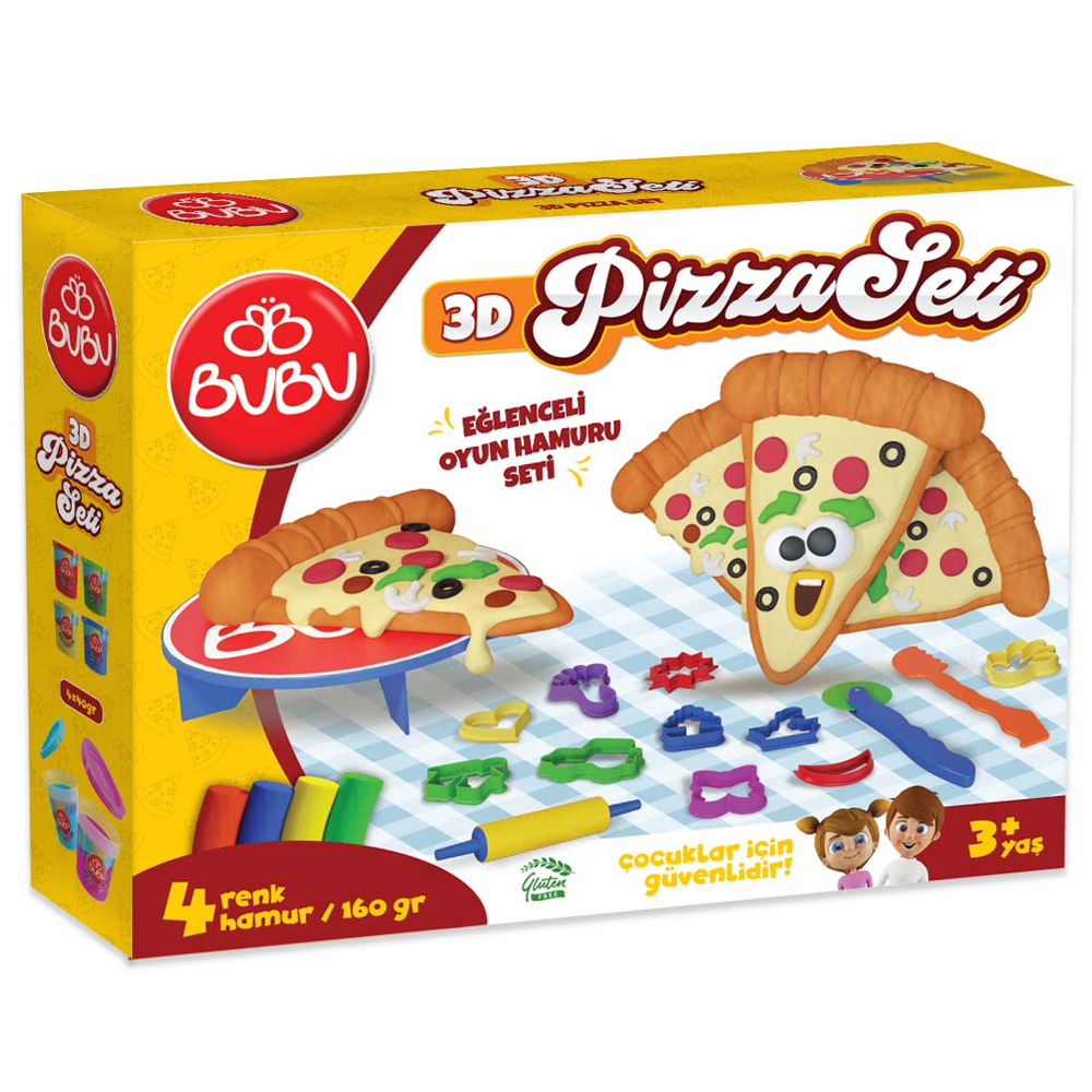 BU-BU OYUN HAMURU SETİ PİZZA (L) BUBU-OH0011