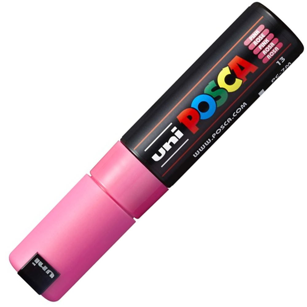 UNİ-BALL POSCA 4.5-5.5 SU BAZLI POSTER MARKÖRÜ PEMBE PC-7M
