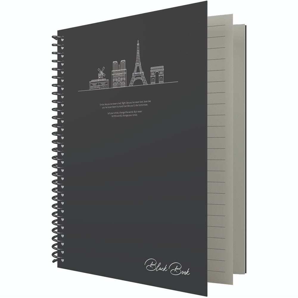 DİLMAN BLACK BOOK 16X22 80 YP DİK KARELİ 6618