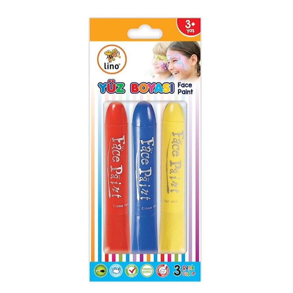 LİNO YÜZ BOYASI 3 LÜ LN-900