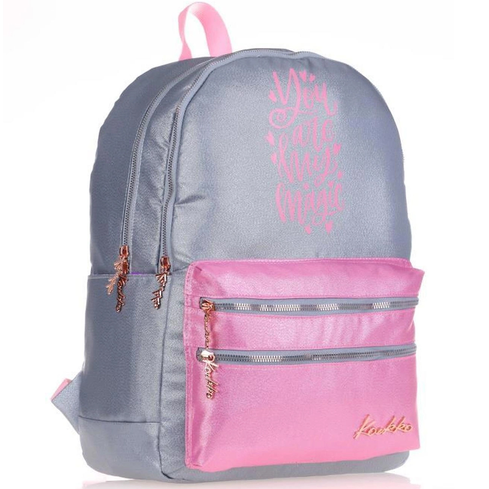 KAUKKO SIRT ÇANTASI SPARKLE DUBLE GRİ K1569