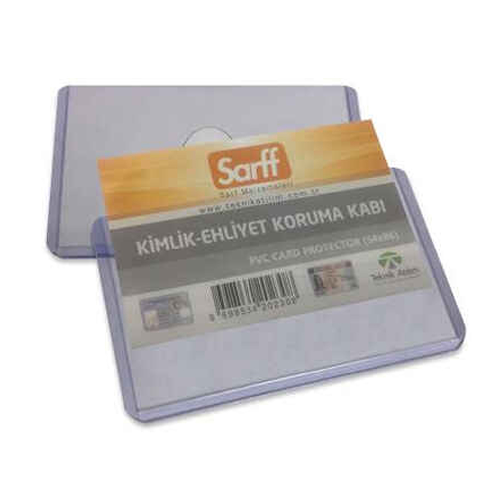 SARFF EHLİYET KABI PVC LÜX 55X85 MM YATAY 100 LÜ A-031H 15323003