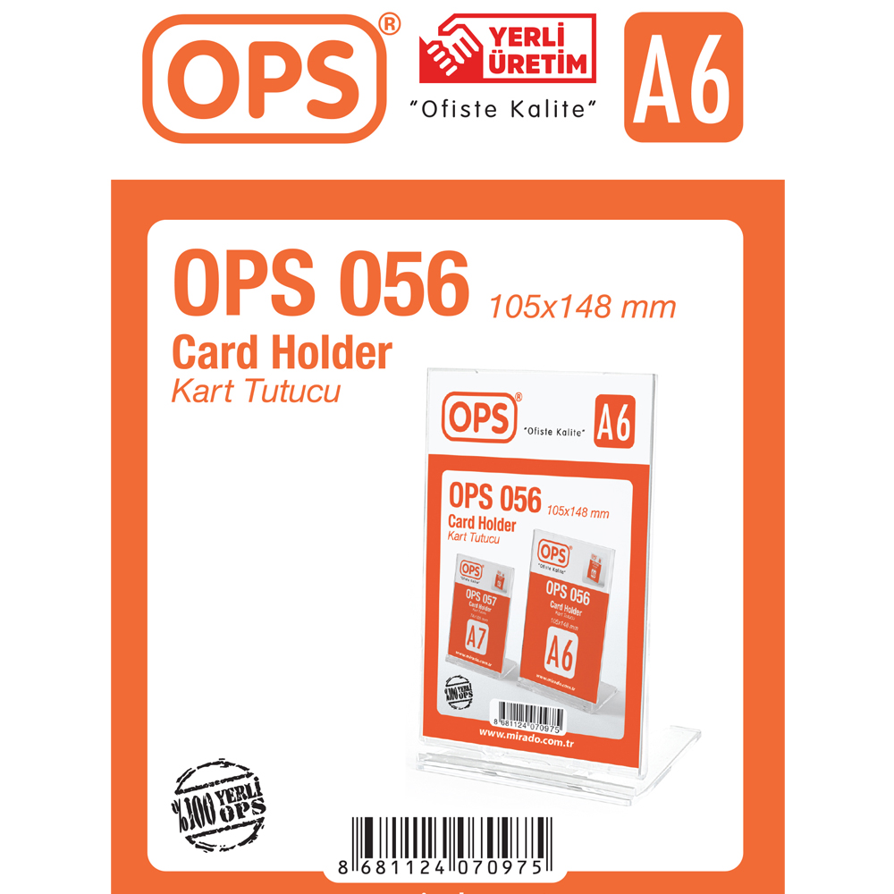 OPS KART TUTUCU DİKEY A6 DP 056