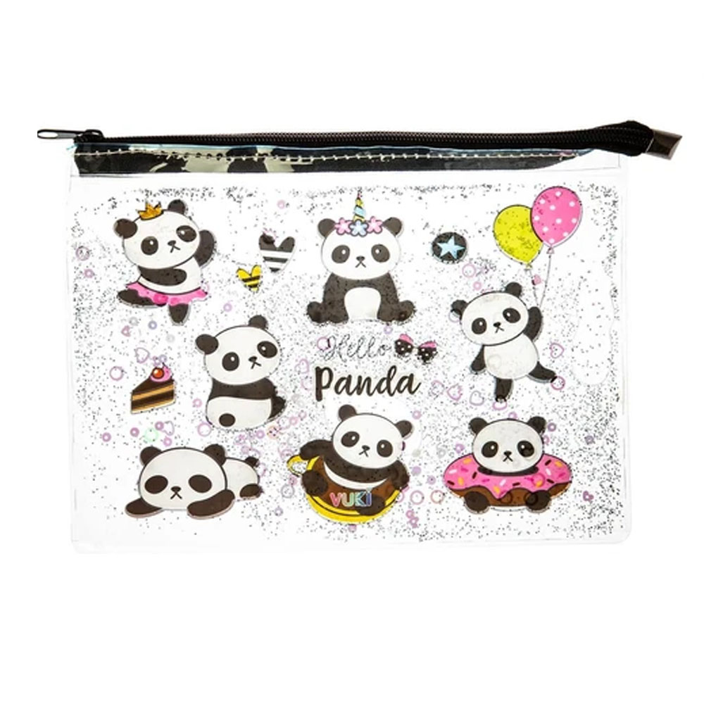 VUKİ FERMUARLI ŞEFFAF DOSYA SULU A4 PANDA VK-0073-04