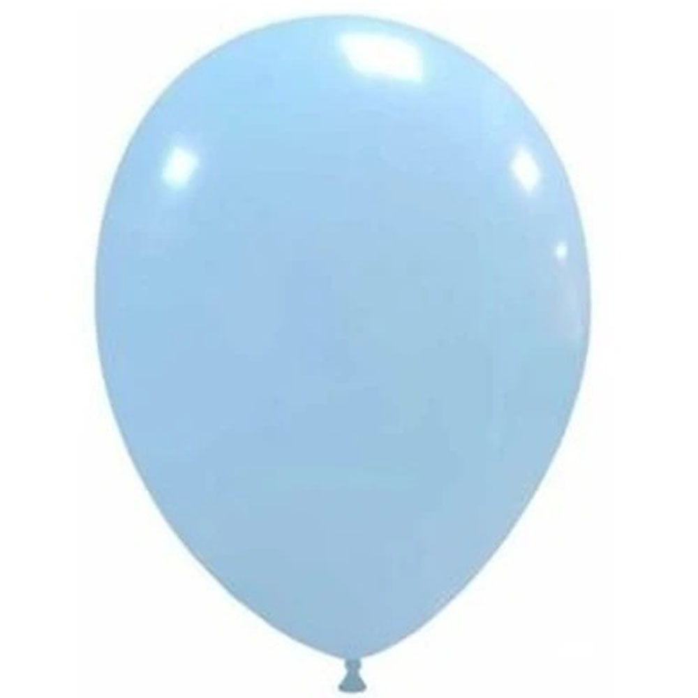 BALONEVİ BALON 12" BASKI MAKARON MAVİ 100 LÜ