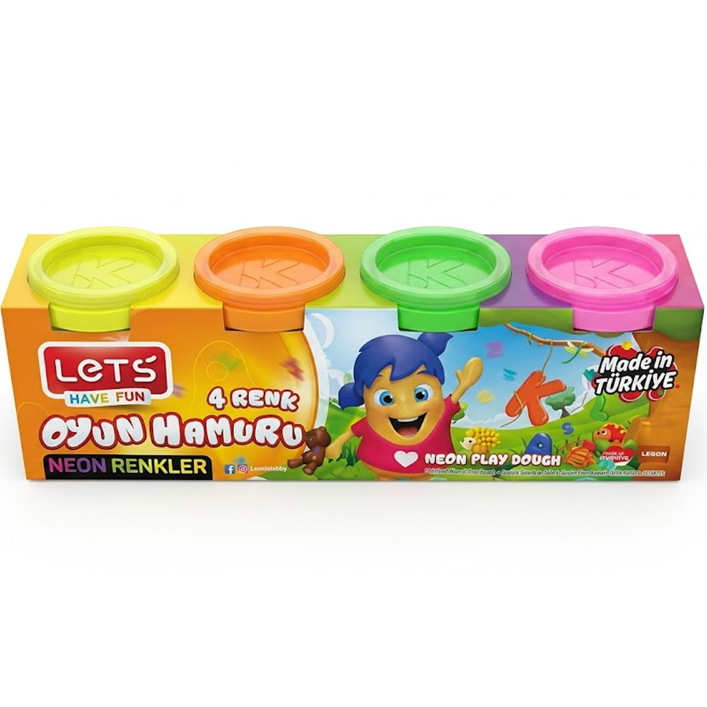 LETS OYUN HAMURU 4 RENK NEON 440 GR L8440N