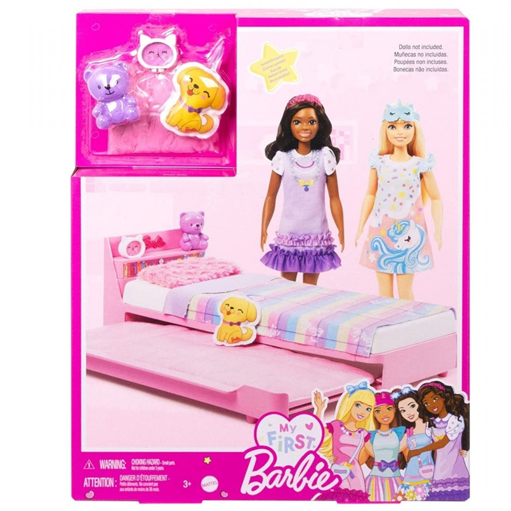 BARBİE İLK BEBEĞİM BARBİENİN YATAĞI OYUN SETİ HMM64