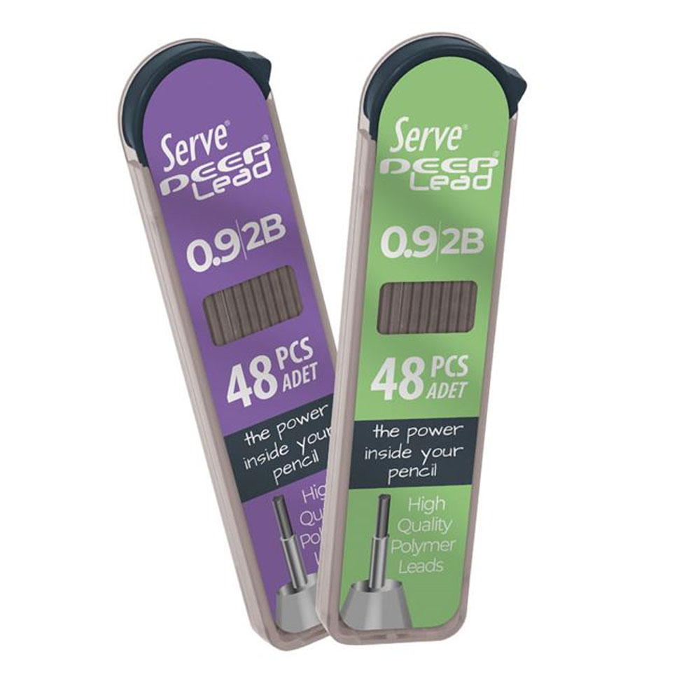 SERVE DEEP MEKANİK KALEM UCU 0.9 MM 2B 48 LI 12 LI