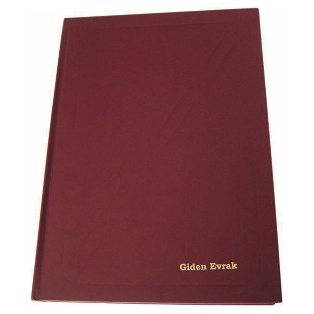 DİLMAN GİDEN EVRAK DEFTERİ CİLTLİ 96 YP 5022