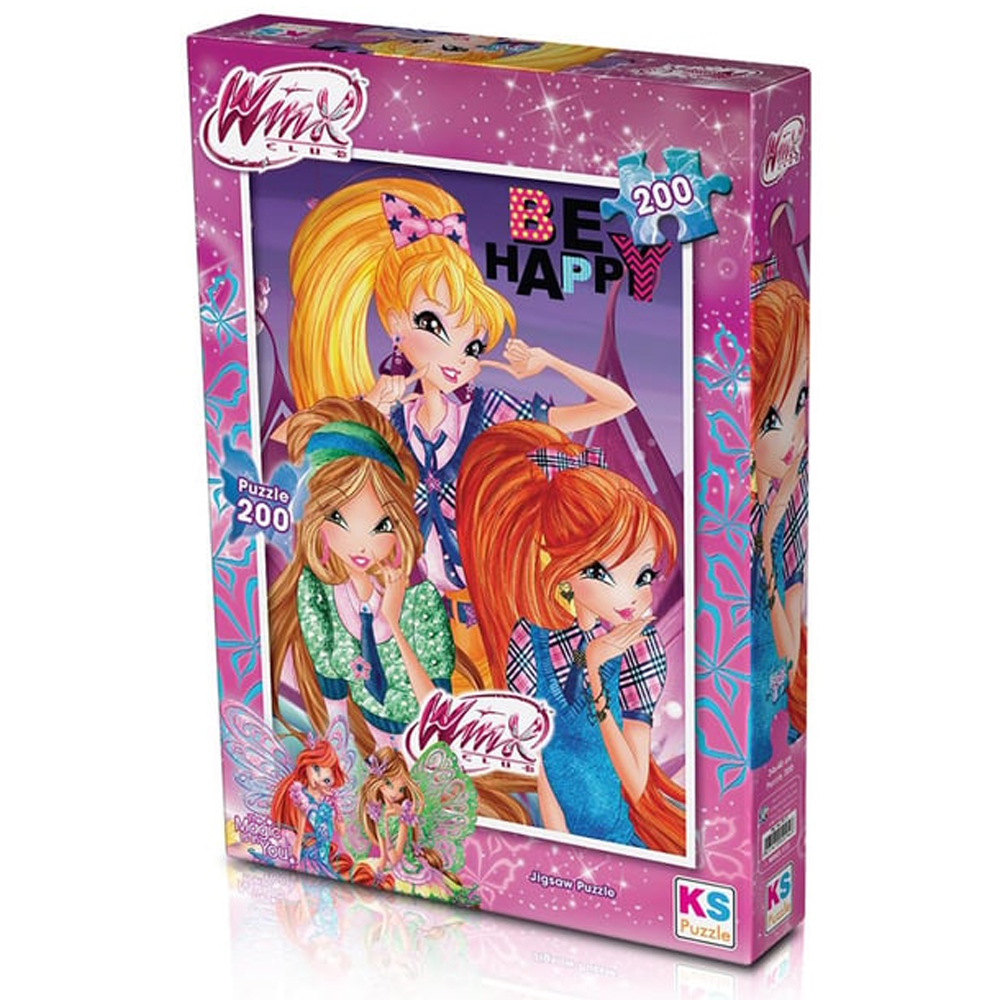 KS GAMES Ks Games Puzzle 200 Parça Winx
