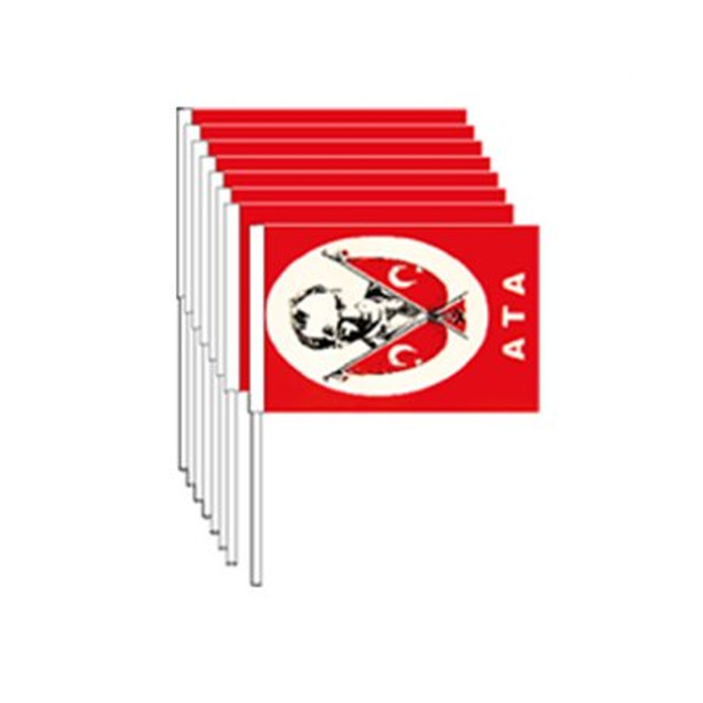 VATAN KAĞIT BAYRAK ATALI ÇITALI 80 Lİ VT802
