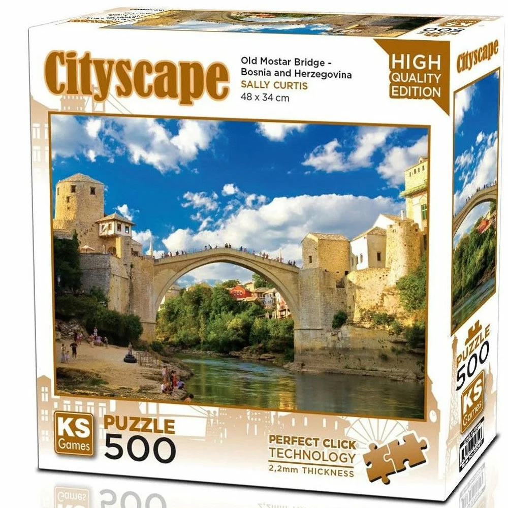 KS GAMES PUZZLE 500 OLD MOSTAR BRİDGE BOSNA-HERSEK 20061