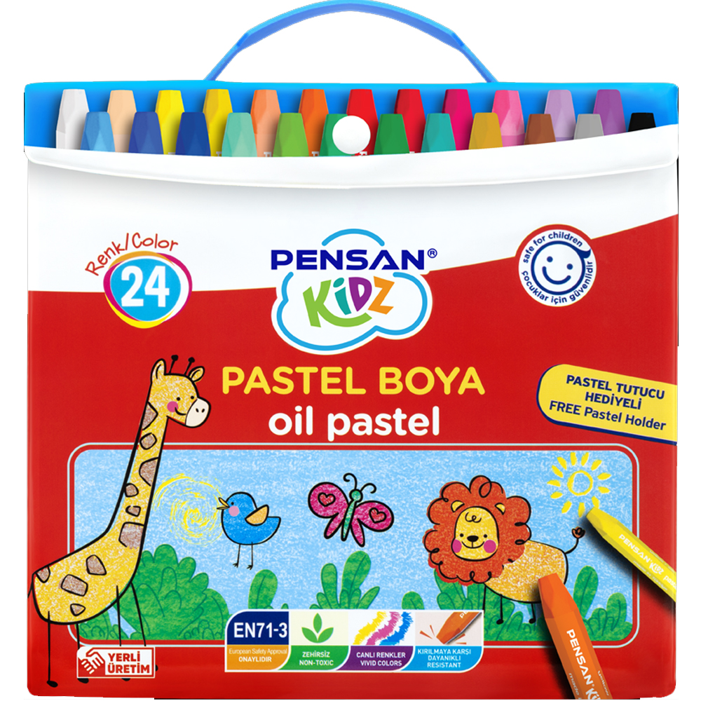 PENSAN KİDZ PASTEL BOYA ÇANTALI 24 RENK