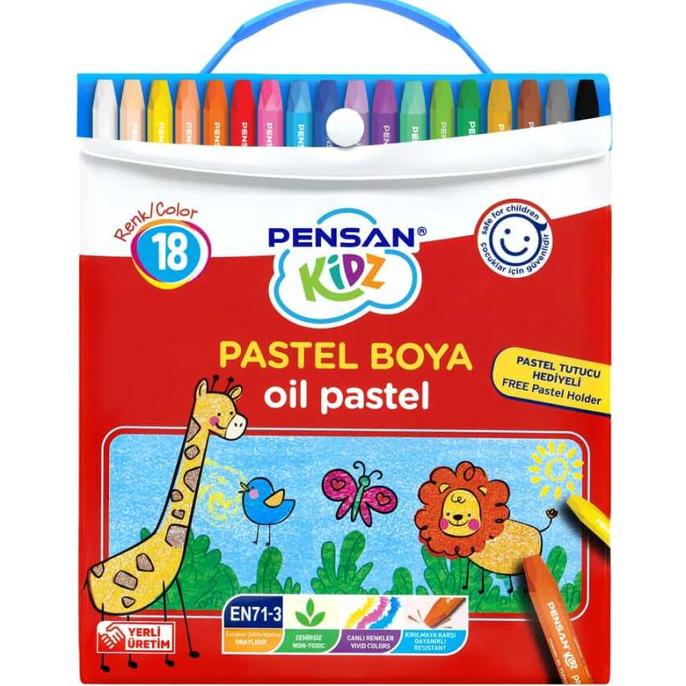 PENSAN KİDZ PASTEL BOYA ÇANTALI 18 RENK 98121
