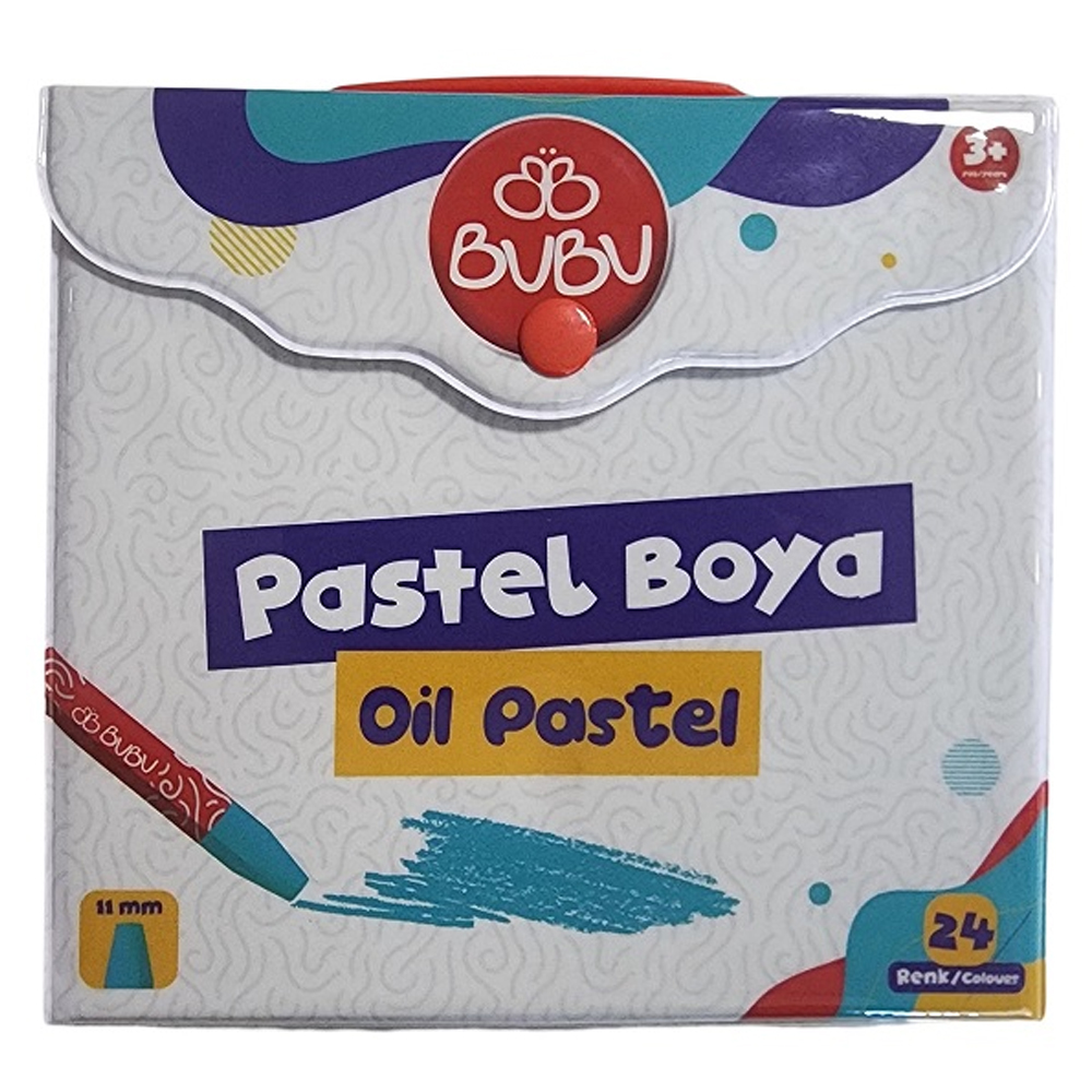 BU-BU PASTEL BOYA 24 RENK ÇANTALI PVC BUBU-PAS003