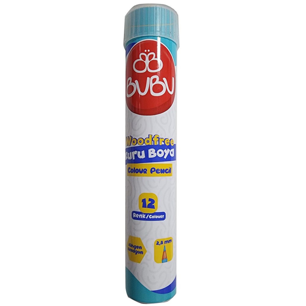 BU-BU KURU BOYA WOODFREE TÜP 12 Lİ BUBU-KUR003