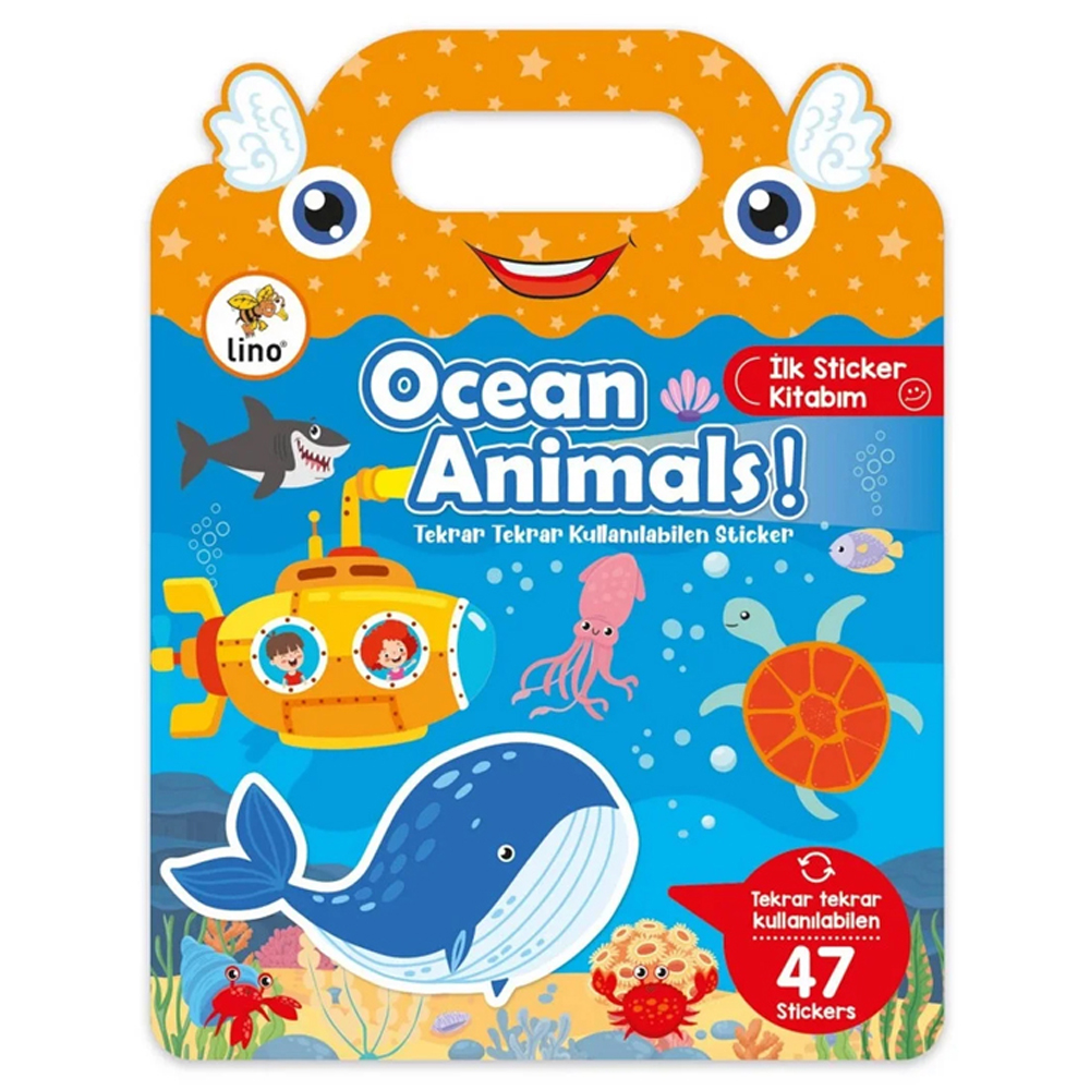 LİNO TEKRAR TEKRAR KULLANILABİLEN İLK STİCKER KİTABIM OCEAN ANİMALS LS-502