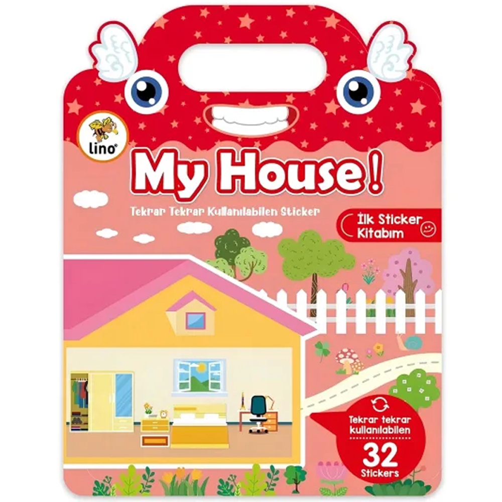 LİNO TEKRAR TEKRAR KULLANILABİLEN İLK STİCKER KİTABIM MY HOUSE LS-503