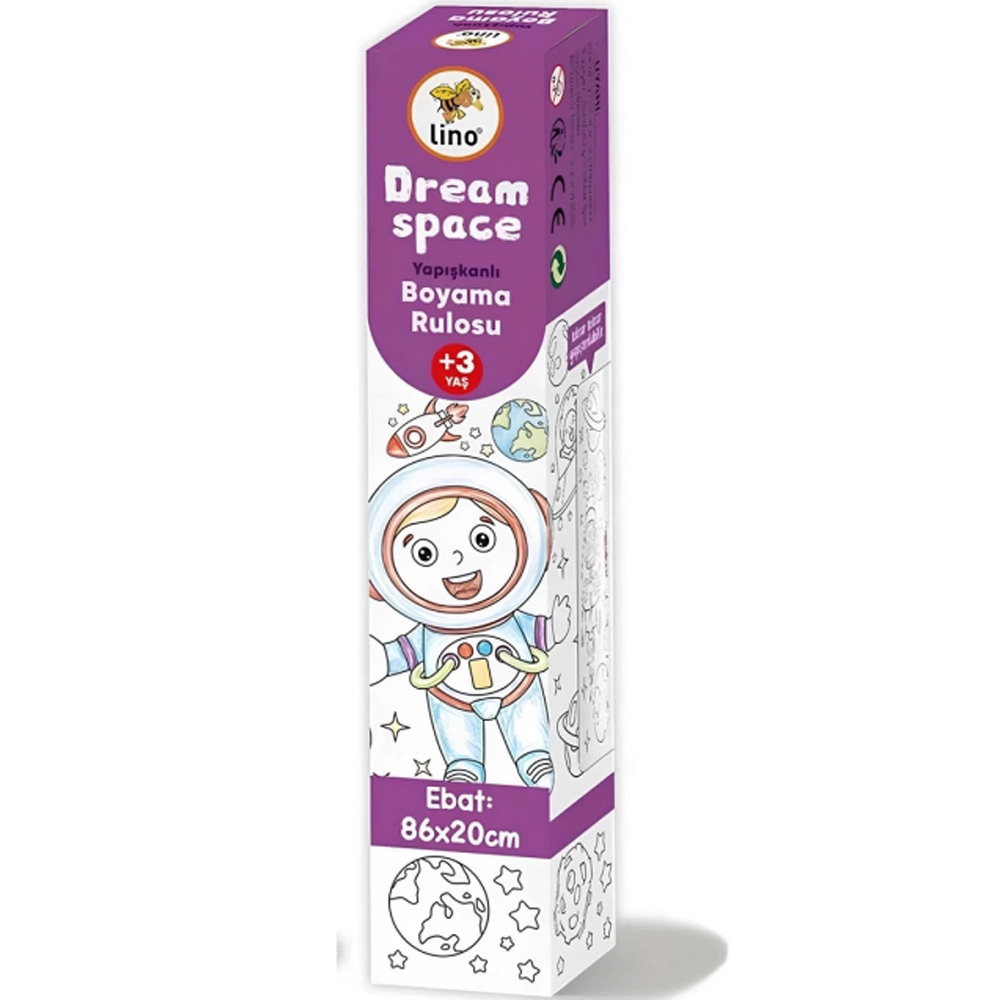 LİNO YAPIŞKANLI BOYAMA RULOSU DREAM SPACE 86X20 CM LS-102