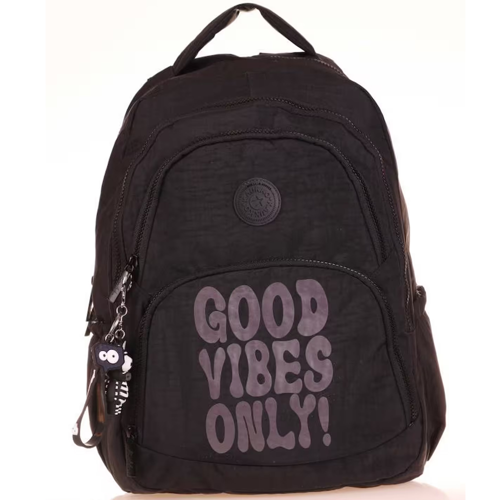 KAUKKO CRAZY SIRT ÇANTASI BLACK K1677