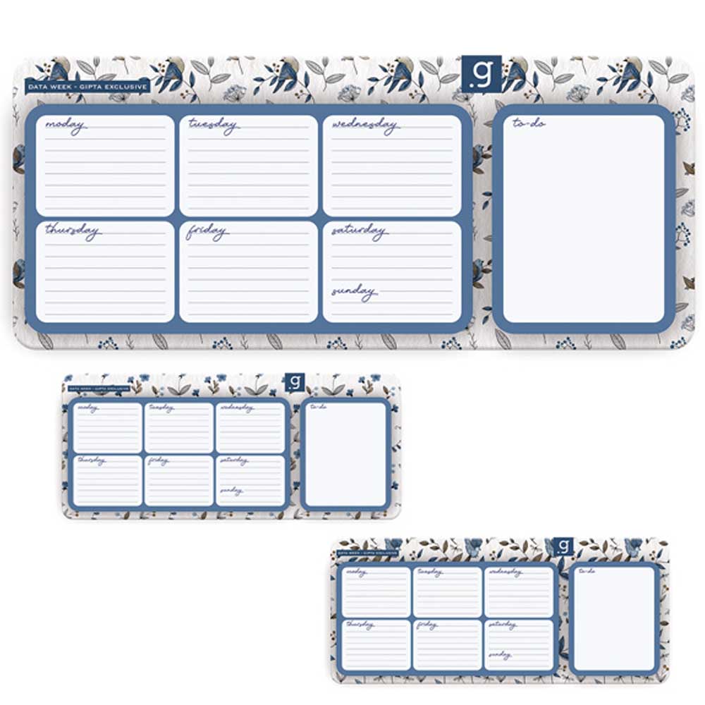 Gıpta Data Week Planner Sert Kapak Defter 13X30 57 Yp