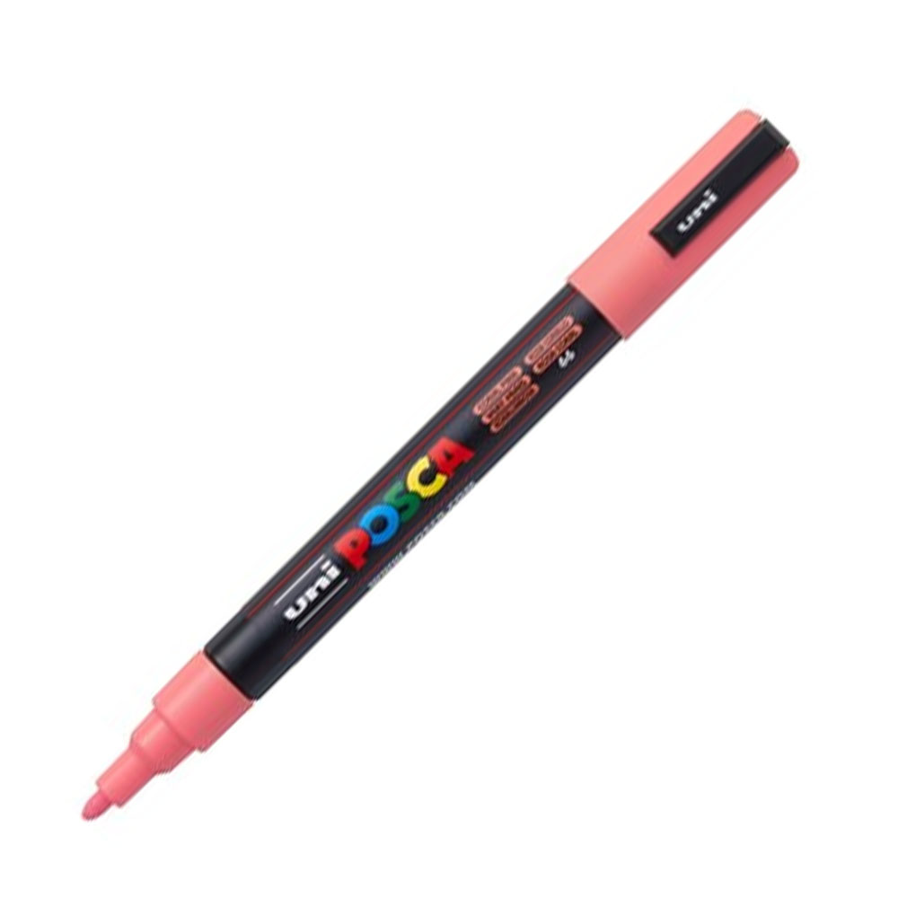 UNİ-BALL POSCA 0.7 SU BAZLI BOYAMA MARKÖRÜ MERCAN PEMBE N