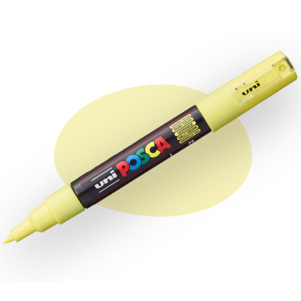 UNİ-BALL POSCA 0.7 SU BAZLI BOYAMA MARKÖRÜ GÜNEŞSARISI N PC-1M