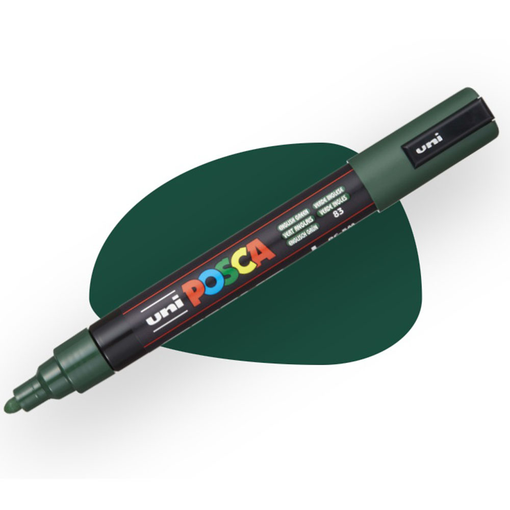 UNİ-BALL POSCA 1.8-2.5 SU BAZLI B.MARKÖRÜ İNGİLİZ YEŞİLİ N PC-5M