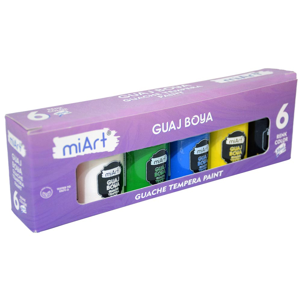 MİART GUAJ BOYA TEMPERA 6 LI SET 30 ML