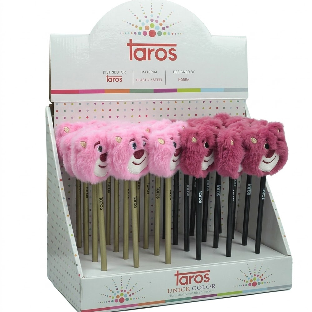 UNİCK COLOR KURŞUN KALEM PEMBE AYICIK TEPELİ 7711