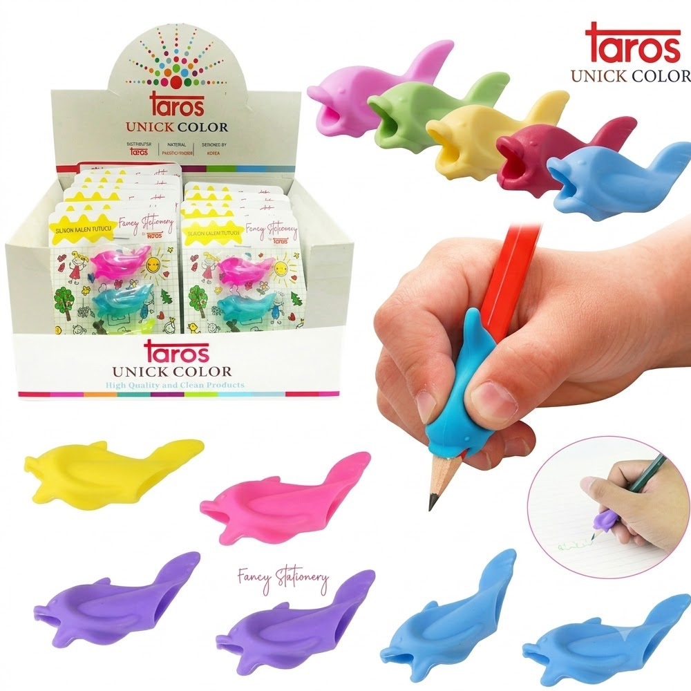 TAROS SİLİKON BALIK ŞKL.KALEM TUTACAĞI 3 LÜ 72 Lİ 3356